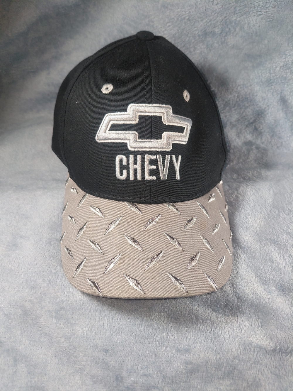 Chevy Black and Gray Embroidered Logo Baseball Cap